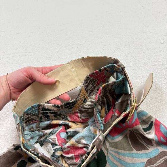 Vintage 90s St. Damien Floral High Rise Shorts With Belt, Fits Small - Picture 4 of 7